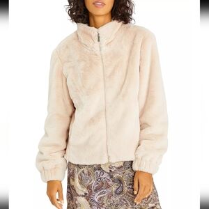 Tan Sanctuary faux fur jacket